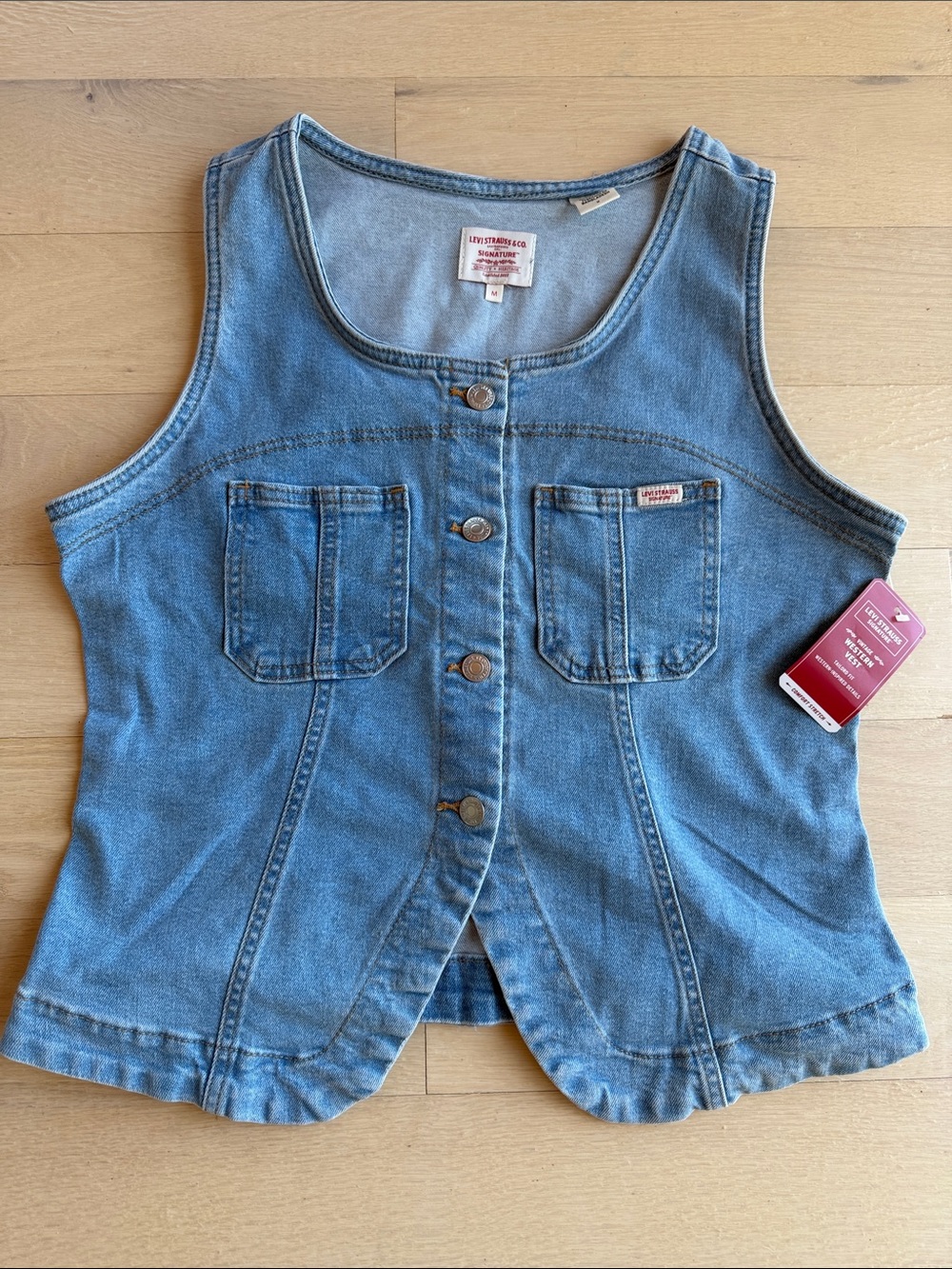 Levi's Light Blue Denim Tank Top